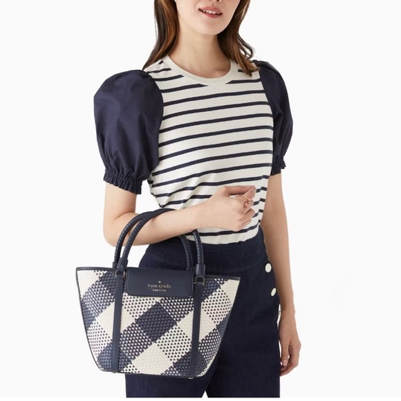 Kate Spade Cruise Gingham Medium Tote - Picture 4 of 4